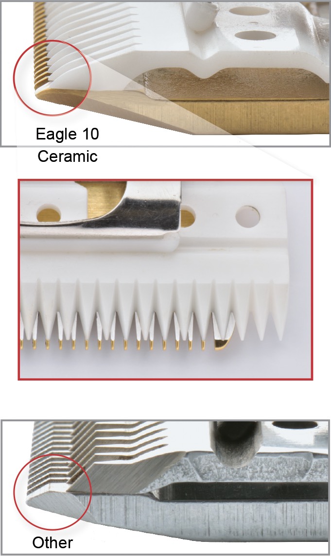 Eagle Small Clipper Blades for Show Animals and Pet Grooming
