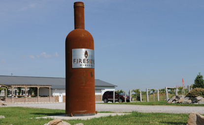 vineyard guarded by Premier 3-D anti-deer fence