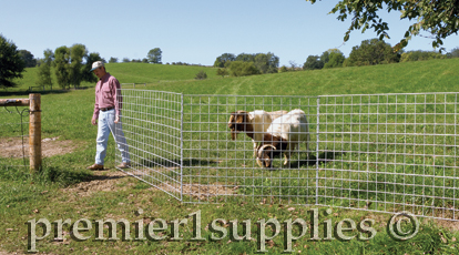 A goat proof field entrance