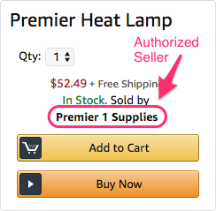 Sold By Premier 1 Supplies on Amazon.com