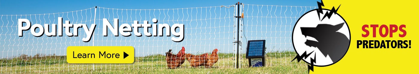 Electric Fence for Poultry and Chickens