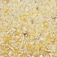 appearance of ground corn using the ercolino feed grinder and 8mm sieve