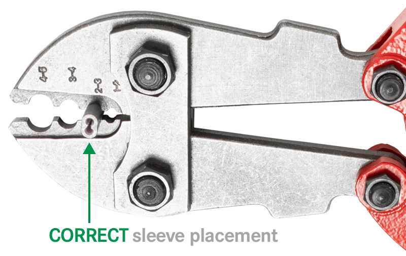 Correct Crimping Sleeve Placement