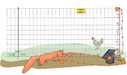 How an electric fence works