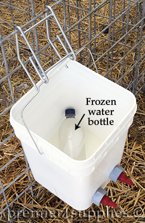 To keep milk in the bucket cold in summer