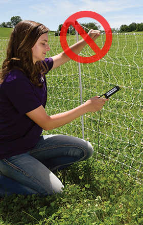 test netting at the end of the fence