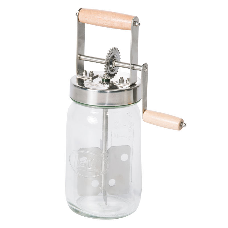 Butter Churn Hand Crank Butter Churner Manual Butter Maker Fits Glass Mason  Jars