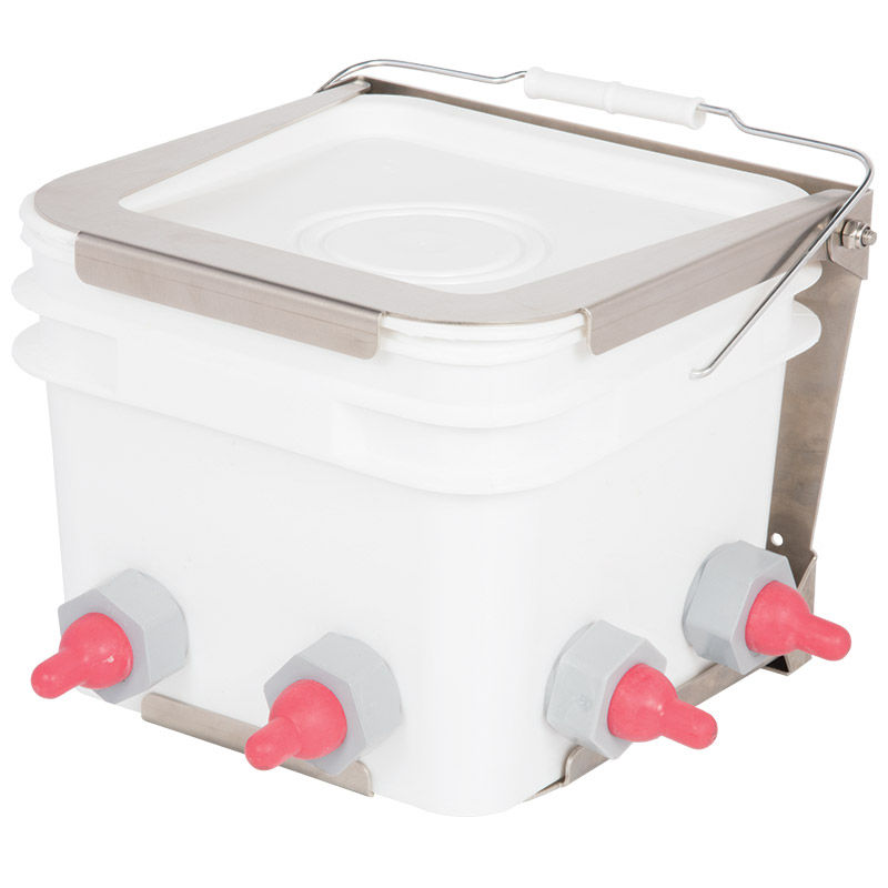 Square Buckets with Drilled Holes - Premier1Supplies