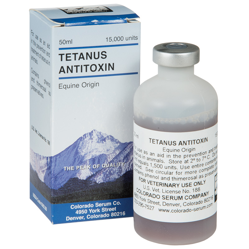 Colorado serum tetanus antitoxin recall