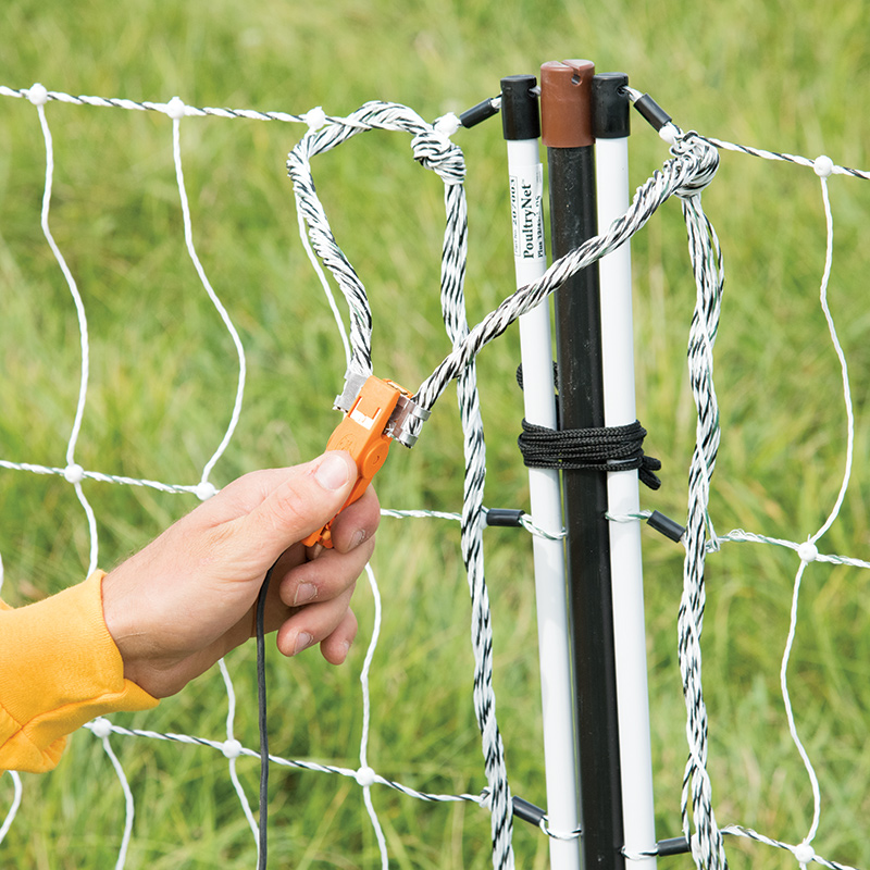Electric Fence Lead and Metal Earth Stake for Fencing Energiser 