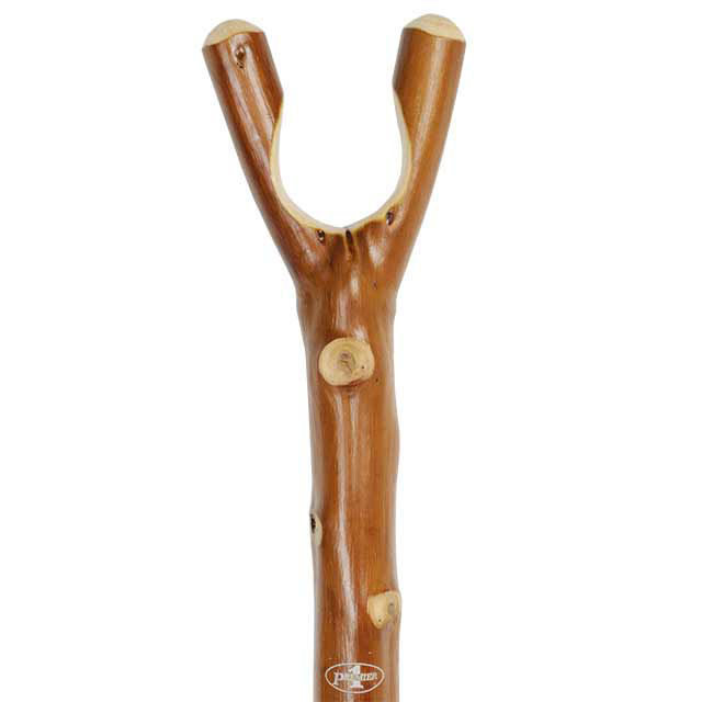 Traditional One Piece Solid Wood Walking Stick with Metal Spike – The Walking  Stick Company