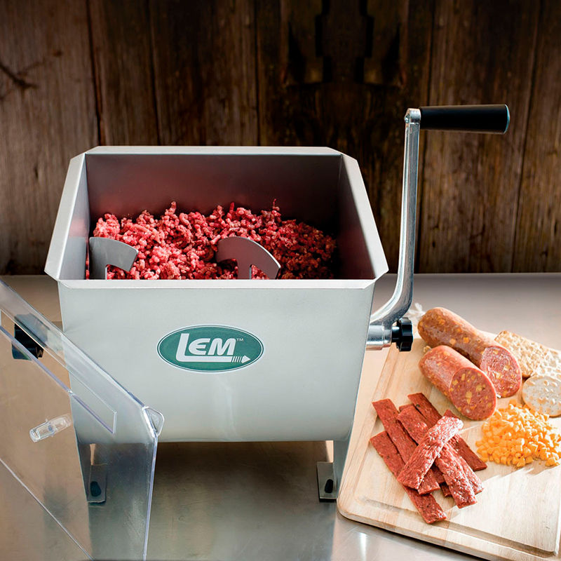 4.2 Gal Manual Meat Mixer w/ Clear Lid