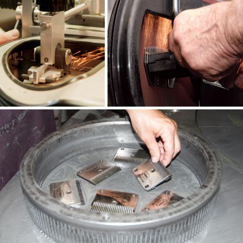 Premier's quality resharpening service using proper machines or methods.