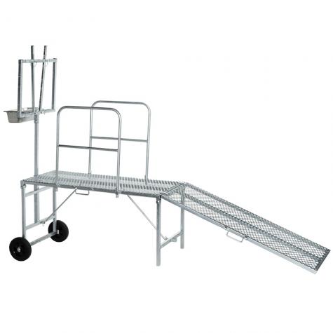 Horned Milking Stand Kit (includes stand, headpiece, ramp, side rails and wheel kit)
