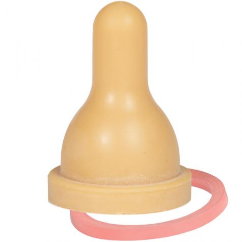 A washer is included with each latex nipple