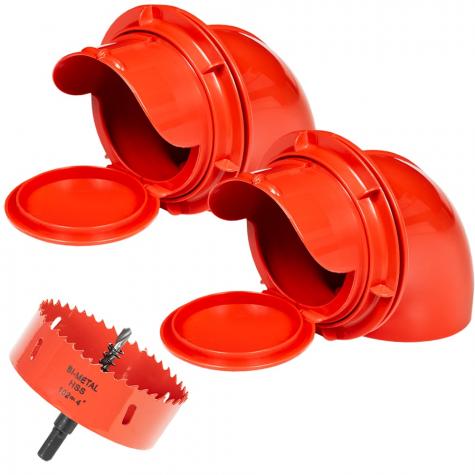 #540114 - Elbow Feeder Kit (includes 2 ports with doors, hole saw, does NOT include bucket)