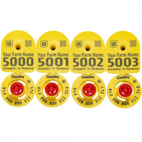 Sold as a package of (4) 2-piece tags