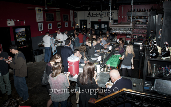 The crowd filling up the venue, AleWife in NYC. Mingling, pairing drinks that heightened the lamb dishes, and mingling with lamb lovers.